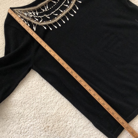 NWT Gorgeous! Pearl Beaded Embellished Sweater by Bob Mackie - Picture 15 of 16